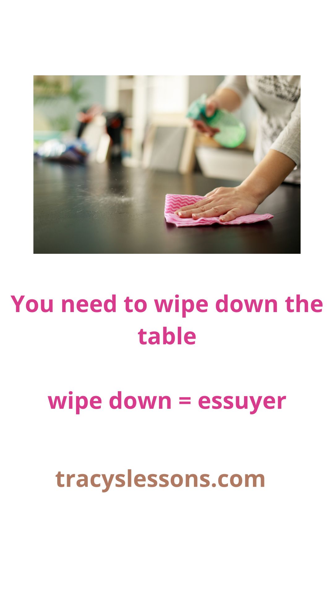 wipe down