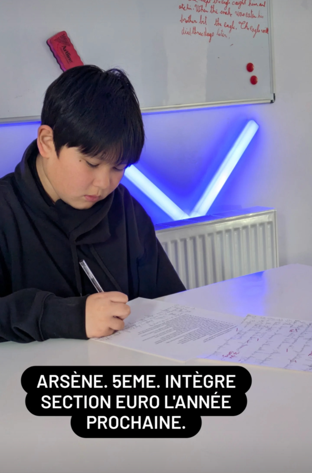 cours d'anglais 5ème section euro