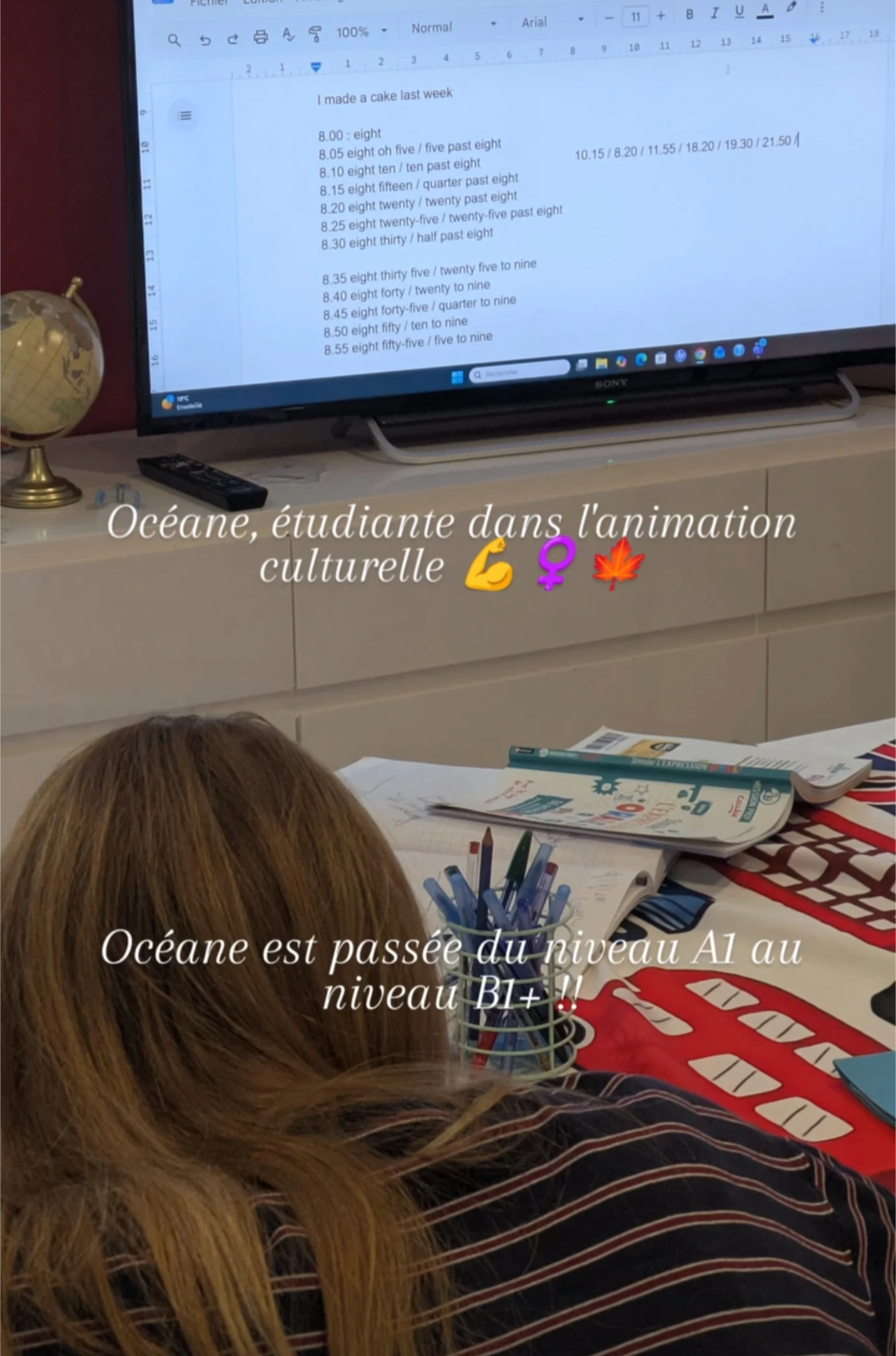 Cours d'anglais étudiant B1 B2 évenementiel