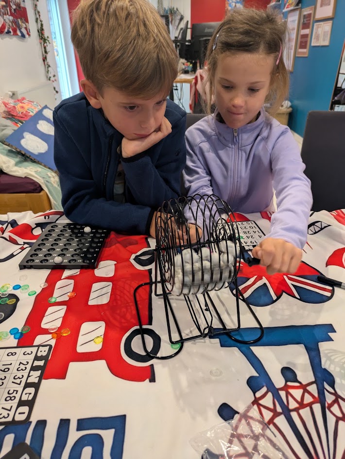 Cours anglais enfants bingo numbers